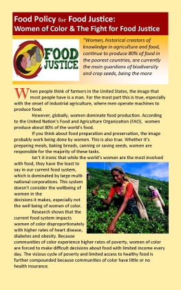 Food Policy for Food Justice WOMEN OF COLOR online 2